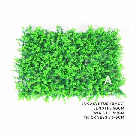 Tấm Cỏ Nhân Tạo Ốp Tường Eucalyptus Base [60x40cm]