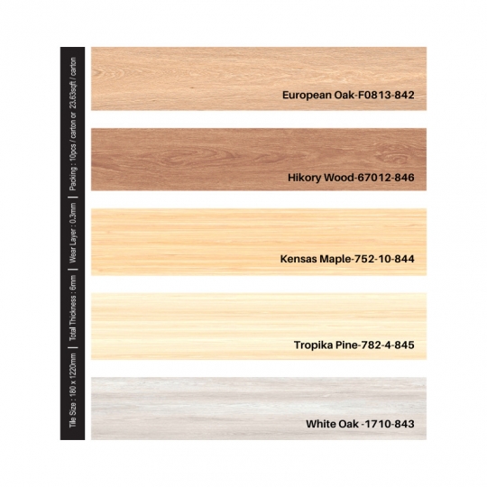 Sàn Nhựa SPC 6mm White Oak – 1710-843 | Urban Cliq 6