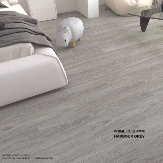 Harbour Grey SPC Flooring | Prime Cliq 4 | 4mm SPC Click Tiles