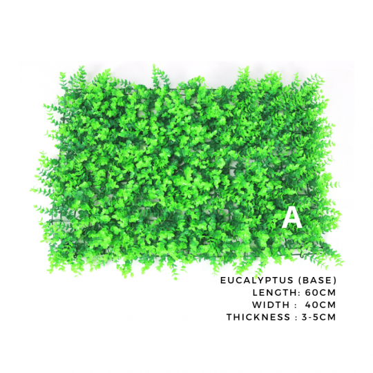 Tấm Cỏ Nhân Tạo Ốp Tường Eucalyptus Base [60x40cm]