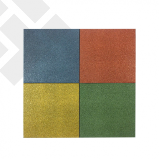 Thảm Cao Su Sân Chơi Màu đỏ nâu 25mm Cao Cấp Chống Trượt Cho Trẻ Em | Playmat Standard 25