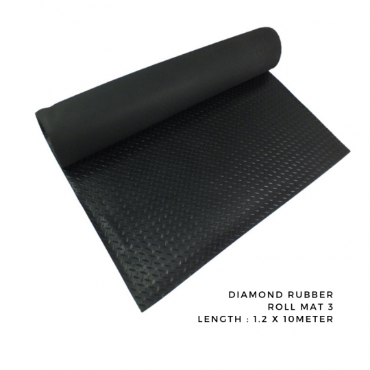 Thảm Cao Su Gân Kim Cương Dạng Cuộn Chịu Lực Cao | Diamond Plate Roll Mat