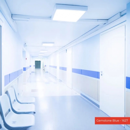 SÀN VINYL CUỘN THƯƠNG MẠI | GEMSTONE BLUE – 1627 | AXION VINYL ROLL