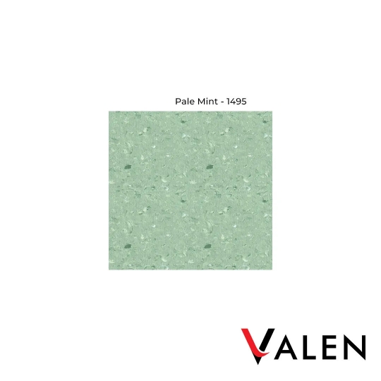 SÀN VINYL CUỘN MÀU XANH BẠC HÀ PALE MINT 1495 ECOFLOOR