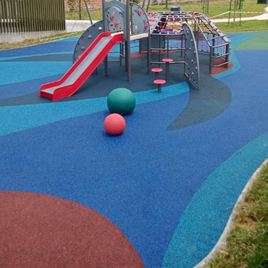 Hạt Cao Su EPDM Sân Chơi Đa Màu Cao Cấp | SP115 | Playground Flooring