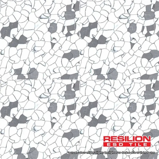 RESILION ESD FLOOR TILES – CYBERNETIC STONE 1531