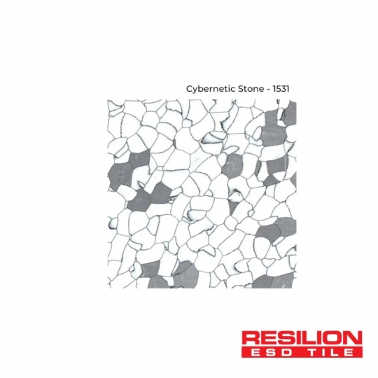 RESILION ESD FLOOR TILES – CYBERNETIC STONE 1531