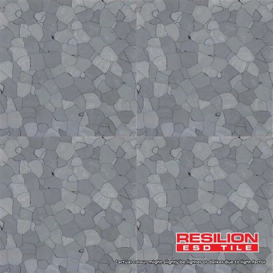 RESILION ESD VINYL FLOORING – ION GREY 1534