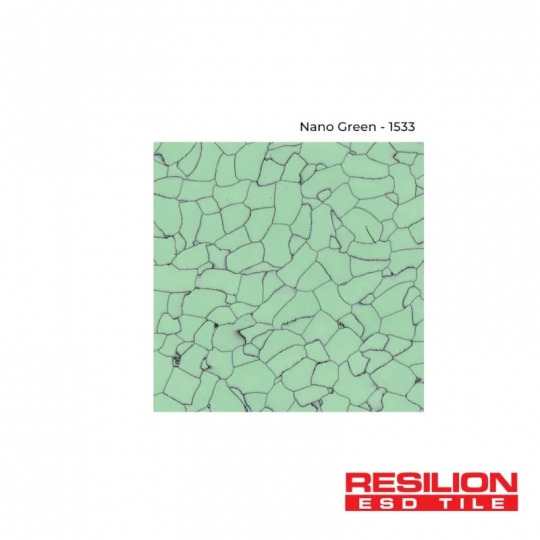RESILION ESD VINYL TILE – NANO GREEN 1533