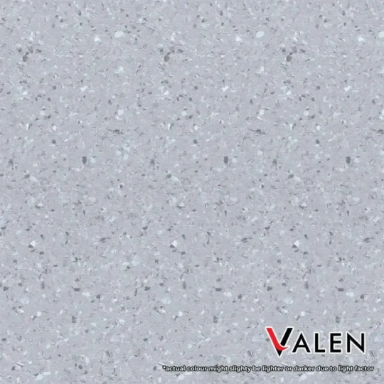 SÀN VINYL ĐỒNG NHẤT CAO CẤP | LUNAR GREY – 1482 | VALEN VINYL ROLL